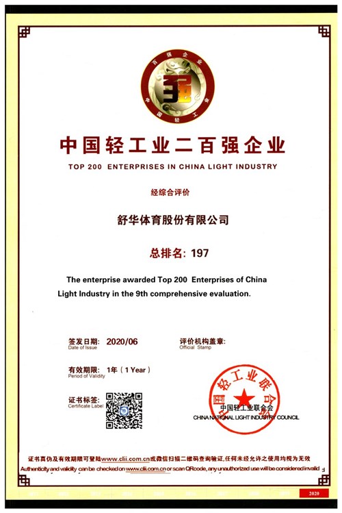 中國輕工業二百強企業